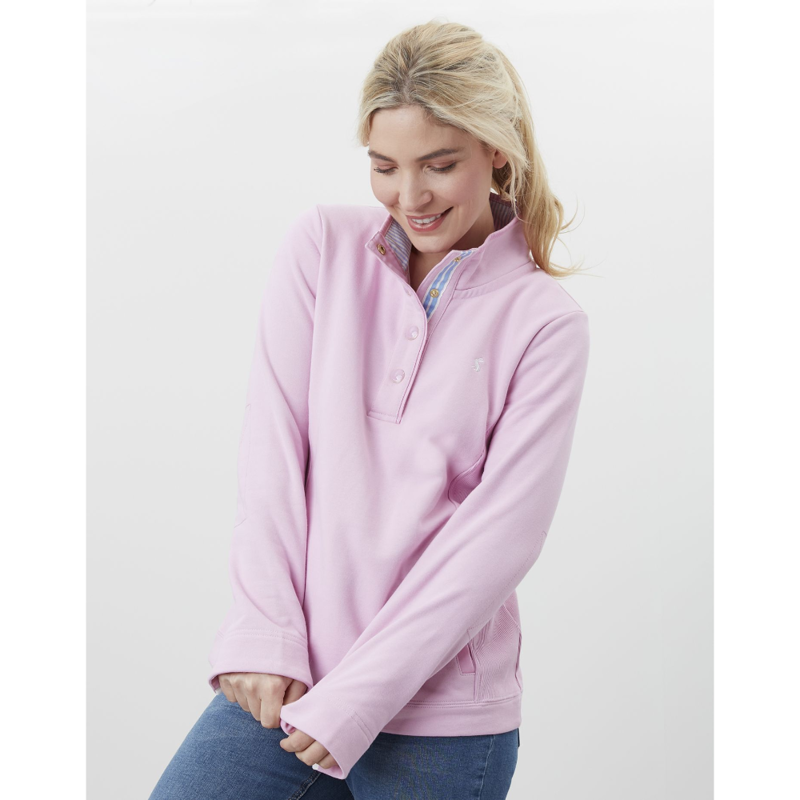 Joules Beachy Funnel Neck Sweatshirt - Bonbon Pink -1